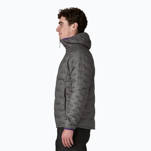 Piumino Patagonia Micro Puff Hoody da uomo grigio forgia