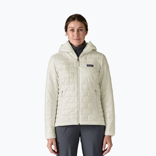 Piumino Patagonia Nano Puff Hoody donna bianco betulla