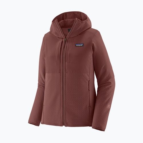 Giacca softshell Patagonia donna R2 CrossStrata Hoody rubino scuro
