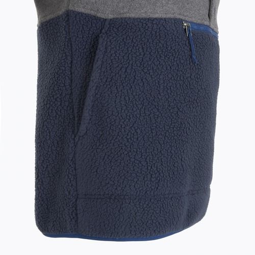 Felpa da uomo Patagonia Retro Pile 1 / 2 Snap P / O new navy w / nickel trekking