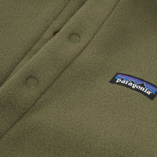 Felpa da uomo Patagonia Retro Pile 1 / 2 Snap P / O old growth green trekking