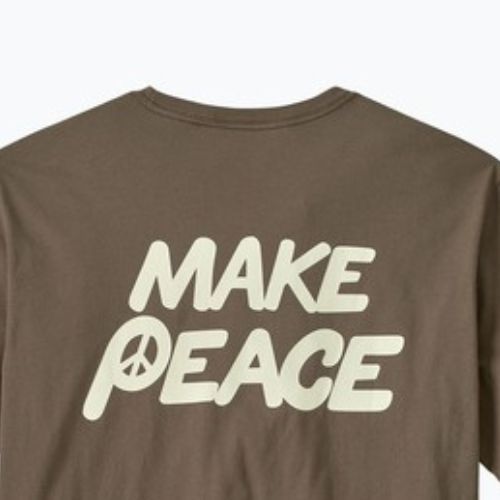 Maglietta Patagonia Balance Organic peace seeds / marlow brown da uomo