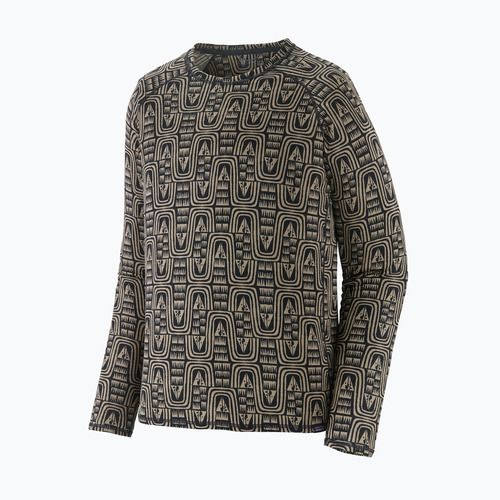 Uomo Patagonia Cap Mid Weight Crew flow / sunken blue thermal longsleeve