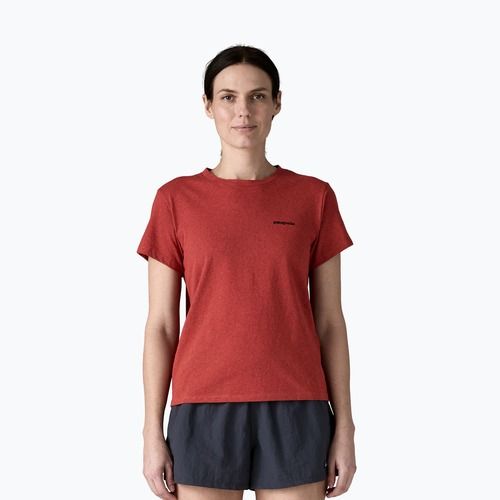 Patagonia P-6 Logo Responsabili-Tee da donna, rosso ceramica