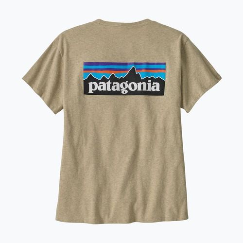 Maglietta da donna Patagonia P-6 Logo Responsabili-Tee in pomice