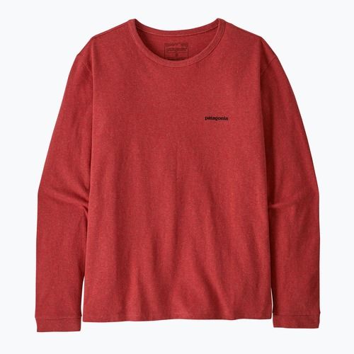 Felpa da donna Patagonia P-6 Logo Responsibili-Tee rosso