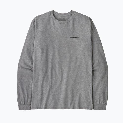 Patagonia P-6 Logo Responsibili gravel heather longsleeve da uomo