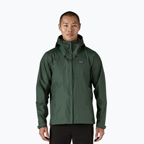 Giacca antipioggia da uomo Patagonia Torrentshell 3L verde antico