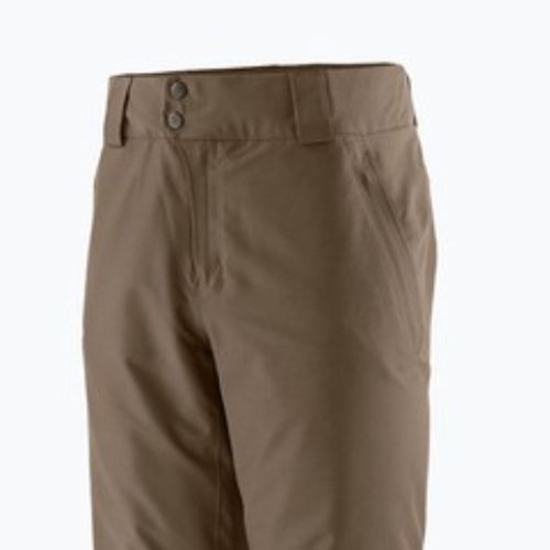 Pantaloni da sci Patagonia Insulated Powder Town da uomo marrone merlow