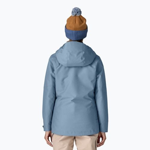 Giacca da pioggia Patagonia Insulated Powder Town da donna, blu barbagianni