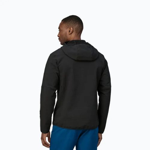 Giacca softshell da uomo Patagonia R2 TechFace Hoody nero