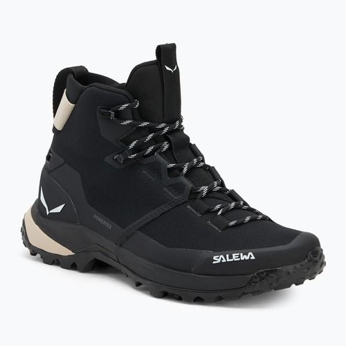 Stivali da trekking da donna Salewa Puez 2 Mid Ptx nero/nero