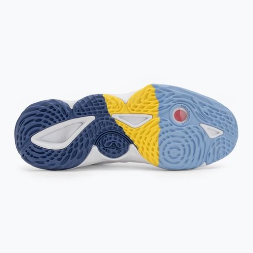 Scarpe da pallavolo Mizuno Wave Momentum 3 Mid bianche/blu bellwether/blu belair
