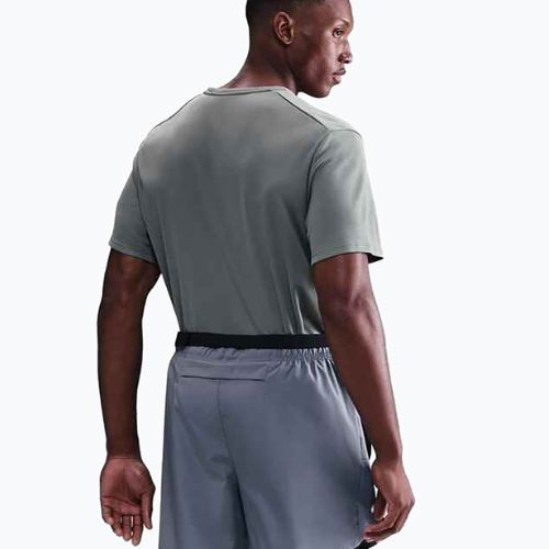 Maglietta da corsa Nike Miler Dri-Fit UV grigio fumo da uomo