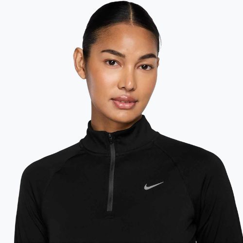 Felpa da running Nike Tempo Dri-Fit 1 / 4 Zip donna nero