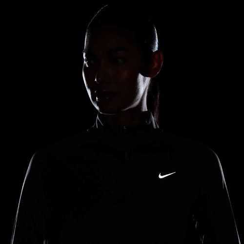 Felpa da running Nike Tempo Dri-Fit 1 / 4 Zip donna nero