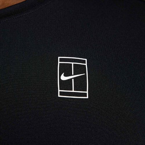 Maglietta da tennis Nike Court Dri-Fit Advantage uomo nero / bianco