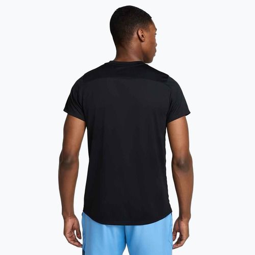 Maglietta da tennis uomo Nike Court Dri-Fit Victory nera/bianca