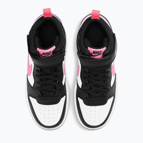 Nike Court Borough Mid 2 nero/impulso del tramonto/bianco scarpe da bambino