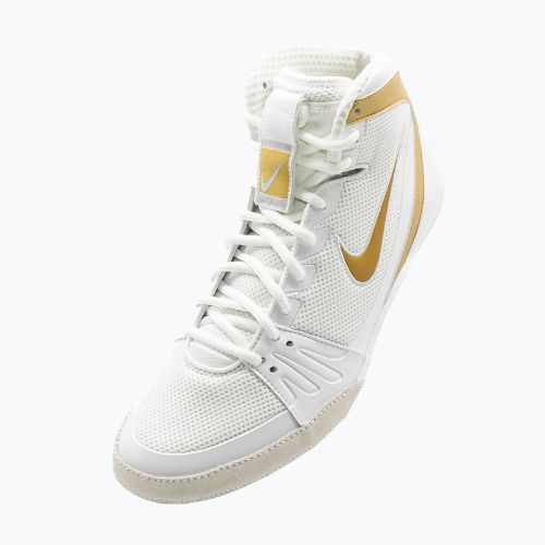 Scarpe da boxe Nike Freek bianco/oro metallico/grigio freddo