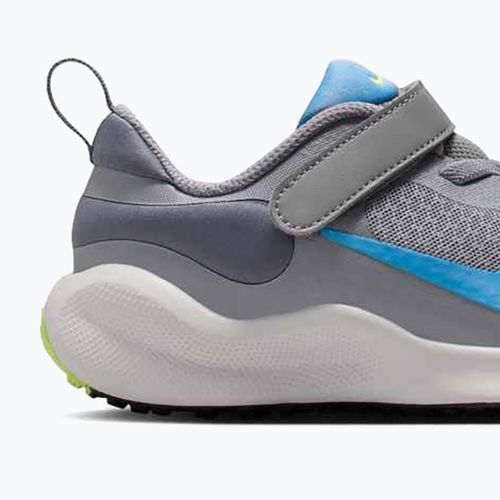 Nike Revolution 7 scarpe da bambino cemento grigio/università blu/carbonio chiaro