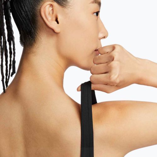 Reggiseno da allenamento Nike Zenvy Rib Light Support Longline nero/nero
