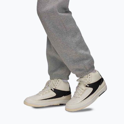 Pantaloni Nike Jordan Brooklyn Fleece grigio scuro/bianco da donna