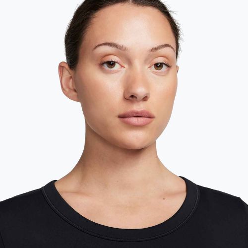 Maglietta da allenamento da donna Nike One Fitted Dri-Fit Cropped Top nero