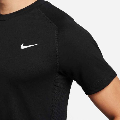 Maglietta da allenamento da uomo Nike Flex Rep Dri-Fit nero/bianco