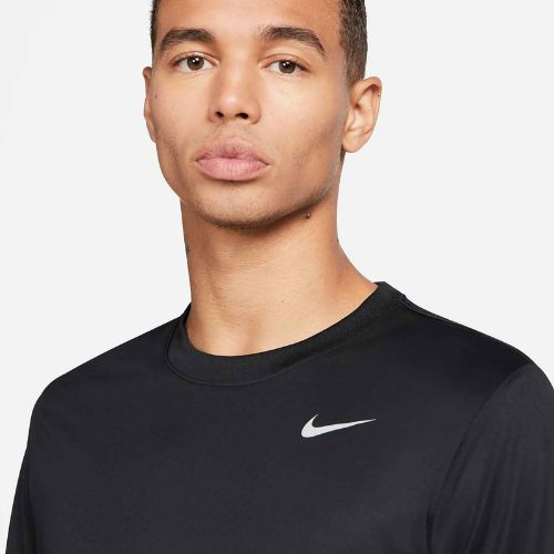 Uomo Nike Dri-FIT Legend manica lunga da allenamento nero/argento opaco