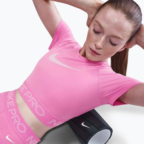 Nike Pro Dri-Fit Graphic Cropped giocoso top da allenamento rosa/spugna rosa/bianco da donna
