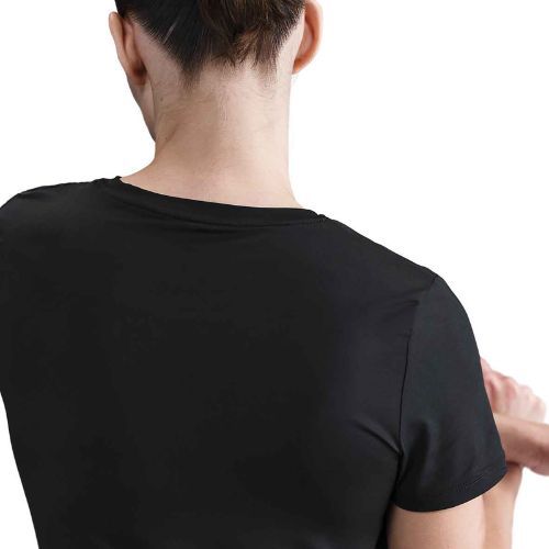 Maglietta da allenamento da donna Nike One Classic Dri-Fit nero/bianco