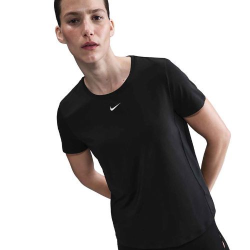 Maglietta da allenamento da donna Nike One Classic Dri-Fit nero/bianco