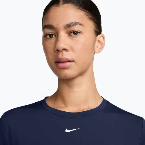 Maglietta da allenamento da donna Nike One Classic Dri-Fit mezzanotte marina/bianco