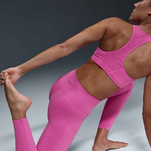 Leggings da donna Nike One a vita alta 7/8 rosa giocoso