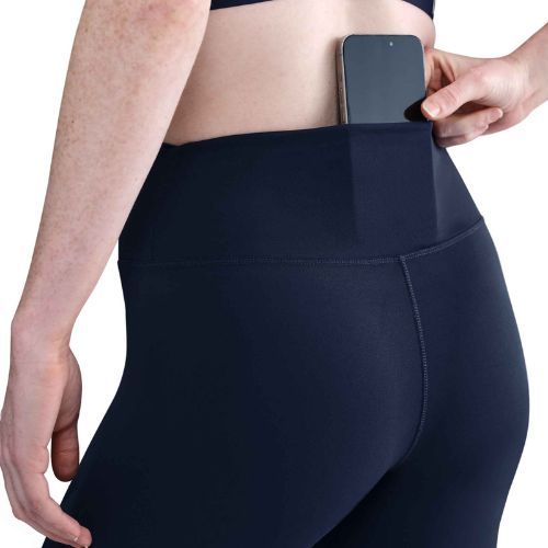 Leggings donna Nike One High Waisted Capri midnight navy/bianco