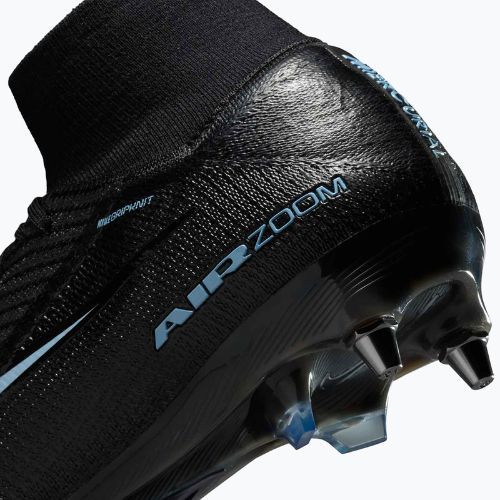 Scarpe da calcio uomo Nike Mercurial Superfly 10 Elite SG-Pro nero/blu ghiaccio