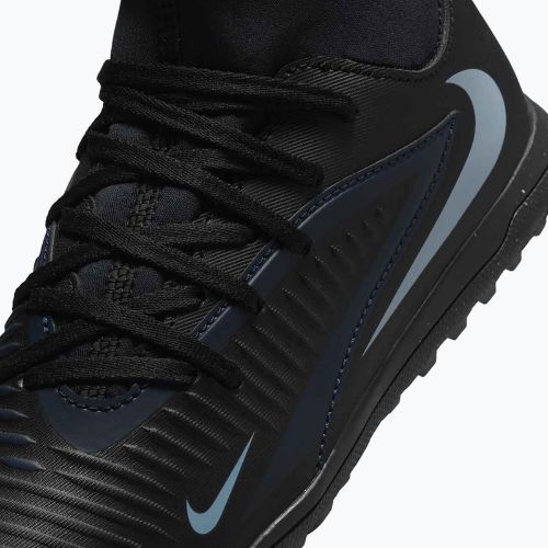 Scarpe da calcio per bambini Nike Phantom 6 High Club Jr TF nero/nero