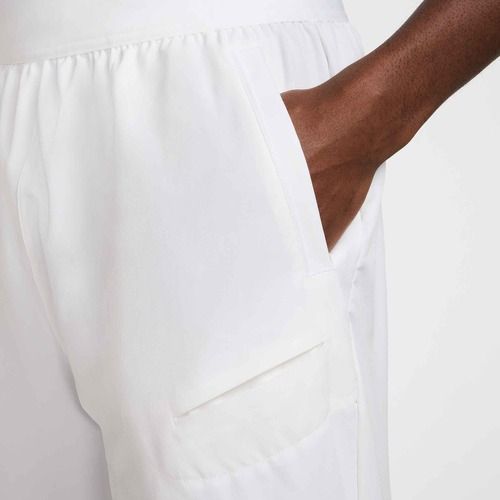 Pantaloncini da tennis Nike Court Dri-Fit Advantage 8" da uomo, bianco/nero