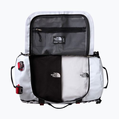 Borsa da viaggio The North Face Base Camp Duffel S 50 l bianco/nero/rosso elevazione