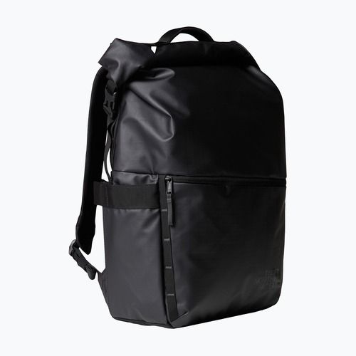 Zaino urbano da uomo The North Face Base Camp Voyager Rolltop 25 l nero/grigio asfalto