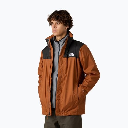 Giacca 3-in-1 da uomo The North Face Evolve II Triclimate burnt umber/asphalt grey
