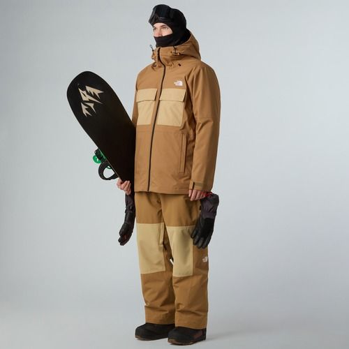Giacca da snowboard da uomo The North Face Fourbarrel Triclimate utility brown/khaki