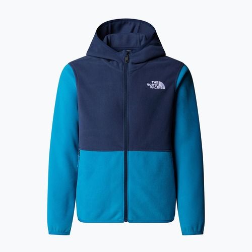 Felpa in pile per ragazzi The North Face Teen Glacier Full Zip Hoodie dusk blue/summit navy