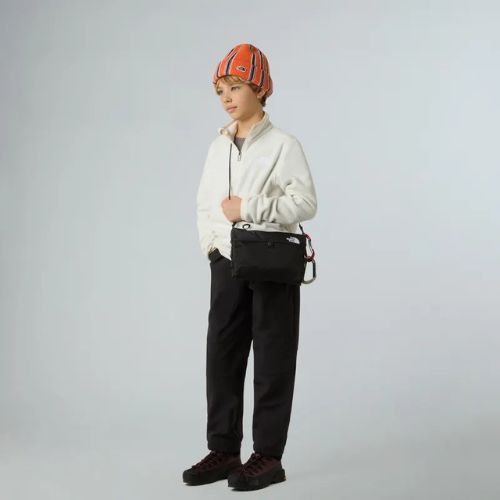 Felpa in pile per bambini The North Face Teen Glacier 1/4 Zip wine dune