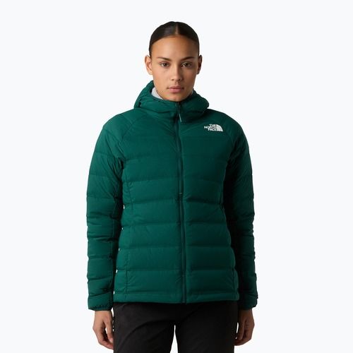 Giacca imbottita da donna The North Face Abseil Stretch Down Hoodie verde caccia