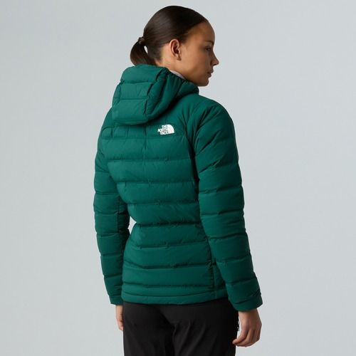Giacca imbottita da donna The North Face Abseil Stretch Down Hoodie verde caccia