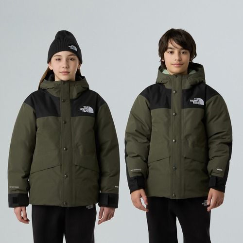 Giacca impermeabile per bambini The North Face Mountain Down new taupe green