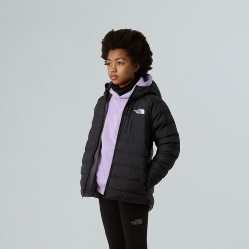 Giacca a piumino per bambini The North Face Reversible Perrito Hooded nero/perla fumé