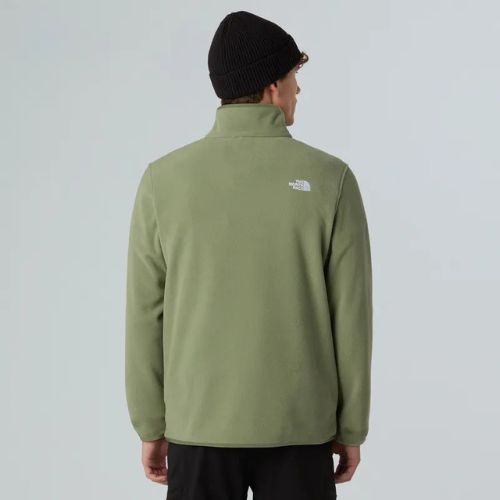 Felpa in pile da uomo The North Face Glacier Fleece 1/4 Zip spalla in nebbia
